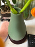 东方泥土 新中式禅意干花插花瓶陶瓷器餐桌摆件客厅电视柜玄关装饰品 T39-04E 玉净瓶 （绿色） 晒单实拍图