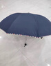 天堂 加大雨伞三折 晴雨两用商务伞经典格纹10骨大雨伞男女 天际灰 实拍图