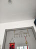 无不为门后挂钩免打孔门上挂衣架高端纯铜卧室厨房门上收纳架挂架衣帽钩 云朵挂门款7钩【金色】 实拍图