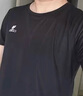骆驼户外运动短裤男士透气宽松圆领休闲百搭跑步健身速干裤夏季 T恤】T0S2Y6146黑色 男款 XL 实拍图