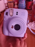 富士（FUJIFILM）富士拍立得mini12一次成像相机 mini11/9升级款 相纸旅游拍照520送礼 女生拍立得相机 mini12 绣球蓝 官方标配 实拍图
