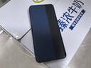 正件 适用华为P60 pro手机壳 huawei P60/Pro保护套真素皮翻盖式智能视窗皮套全包防摔简约男女士款 蓝 实拍图
