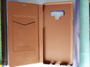 洽利 适用三星note10+手机壳保护套防摔翻盖真皮套 商务男三星Galaxy Note9 三星Note9纤薄经典棕色 实拍图
