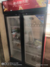 格点大容量饮料柜商用冰柜直冷藏展示柜酒水柜纯风冷无霜保鲜柜超市玻璃门冰箱立式啤酒柜 双门下机组风冷 360°循环速冷款 实拍图