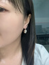 白岚镜光耳圈女925银耳环耳钉时尚设计潮流素圈耳饰生日礼物送女友 银色大号 实拍图