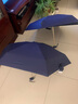 MAMORU防紫外线遮阳晴雨伞六折彩胶防晒伞EVA手袋藏青色14.5cm 实拍图