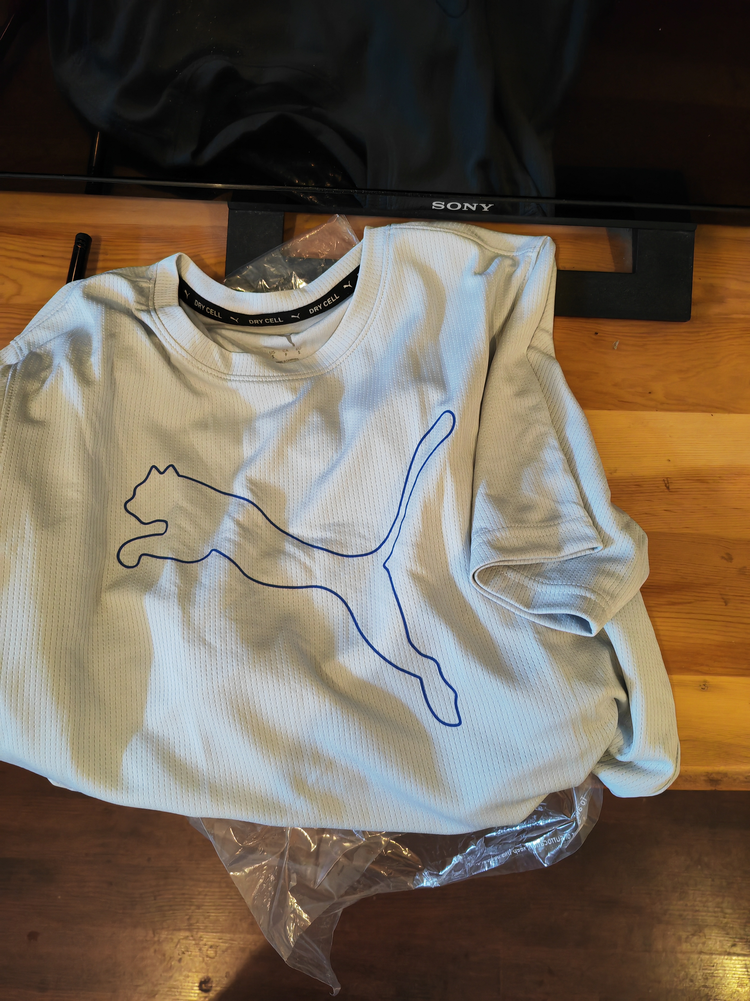彪马（PUMA）吸湿速干羽毛球跑步短袖T恤男子夏季健身运动上衣 520315 铂金灰-80 S (170/92A) 实拍图
