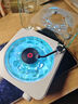 KAWOO开物听海蓝牙音箱桌面迷你小音响水波纹星空投影氛围灯唱片机女生闺蜜高级感小众实用男生生日礼物 海盐白女生礼物高级小众精致实用 实拍图