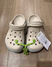 卡骆驰crocs洞洞鞋贝雅卡骆班轻便耐磨一脚蹬休闲鞋|205089 冬日白/彩色-1LI 39 (240mm) 实拍图