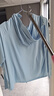 翊尚美防晒衣女冰丝薄款防紫外线夏季新款户外运动防晒服韩版长袖大帽檐 冰感蓝色【UPF200+高倍防晒】 实拍图