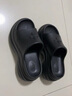 铂呐苓8.0厚底增高凉拖鞋女外穿夏季新款防滑松糕踩屎感沙滩一字拖凉鞋 8CM增高拖鞋【黑色四叶草】 36-37 【适合35-36】 实拍图