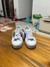 回力男鞋帆布鞋小白鞋男女情侣系带经典款升级版休闲鞋板鞋 白深蓝（乳胶鞋垫） 40 实拍图