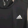 adidas简约速干舒适运动健身圆领背心男装夏季阿迪达斯官方   黑色   XL 实拍图