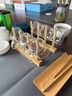 英耀家用杯架茶具木制倒挂沥水水杯架子防尘茶杯玻璃杯创意收纳置物架 三杆8格 实拍图
