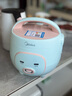 美的（Midea）迷你电饭煲微压 小型家用电饭煲1-2人电饭锅家用1-2-3个人用宿舍萌趣多功能煲汤煮饭煮粥不粘内胆 【一键煮饭】防粘内胆 1.6L 老人/小孩都会用 实拍图