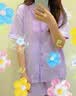 全棉时代（PurCotton）全棉时代2025男女士抗菌针织家居套装吸湿抗菌 实拍图