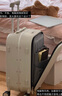 米熙前开盖铝框箱包拉杆箱子密码箱行李箱大容量旅行箱男24英寸烟白60 实拍图