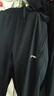 李宁垂感直筒运动裤男夏季休闲薄款冰丝长裤子宽松加肥加大码抗皱高级 黑色直筒速干裤 L /175(125-145斤) 实拍图