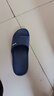 果洛菲（GUOLUOFEI）特大码凉拖鞋男女士夏居家浴室EVA洗澡防滑加肥加大藏青色40-41 实拍图