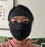 UV100防晒面罩全脸防紫外线春夏季男女户外薄透气遮阳口罩23510暗夜黑 实拍图