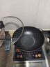 楚歌质优品炒锅 麦饭石不粘锅平底煎锅无油烟炒菜锅电磁炉专用燃气灶通用 30CM(锅+盖) 实拍图