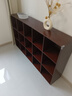 林之语全实木矮格子柜家用组合收纳储物柜八格小型书架置物架落地书柜 【全实木-三层】胡桃15格150x90 实拍图