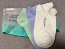 全棉时代男女袜子情侣全棉5A抗菌透气中长筒袜短筒袜4双装 实拍图