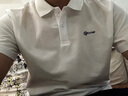 361度运动翻领t恤2025年春夏季新款休闲透气短袖情侣POLO衫 【男款】本白 XL 实拍图