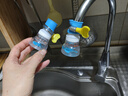 水龙头防溅头加长延伸起泡器厨房自来水花洒节水可旋转过滤喷头嘴 蓝色+绿色丨麦饭石过滤 实拍图