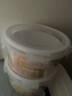 龙士达饭盒微波炉保鲜盒 透明塑料上班族密封便当盒可加热 1.2L 2个装  实拍图