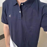 哈吉斯（HAZZYS）男装 夏季款上衣轻商务通勤多色百搭短袖POLO衫男ASTZE0BBX26 藏青色NV L (175/96A 48) 实拍图