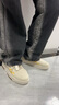 森马（Senma）男鞋夏季休闲百搭小白鞋子男士软底轻便厚底增高板鞋男款镂空透气 米色 39 实拍图