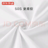 京东京造短袖t恤男轻奢免烫纯棉短t衣服男装白小T打底T黑色 XL 实拍图