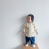 波步 婴儿外套秋装新款女宝宝针织衫开衫衣服毛衣女童春秋款洋气上衣 【杏色】6447 90 晒单实拍图