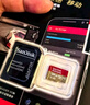 闪迪（SanDisk）128GB TF(MicroSD)内存卡 4K极速金卡A2 V30 U3行车记录仪 运动相机无人机 监控存储卡 读190MB/s 实拍图
