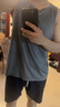 迪卡侬运动背心男速干无袖休闲宽松透气轻盈汗衫FIC ME4030128亚麻灰XL 实拍图