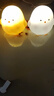 卡通小鸡仔小夜灯高颜值卧室可爱装饰发光玩具儿童生日分享小礼物 皇冠小鸡仔/黄色+白色/一对 实拍图