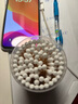 稳健医用棉签双头掏耳鼻清洁化妆脱脂棉棉棒白色圆头7.5cm100支/桶 实拍图