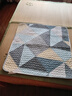 艾薇 沙发垫坐垫四季通用纯棉防滑沙发套罩盖布靠背扶手巾70*70几何蓝 实拍图