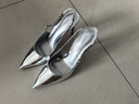CHARLES&KEITH质感链条尖头高跟凉鞋子女鞋生日礼物女送女友CK1-60280377 Beige米色 35 (225) 实拍图
