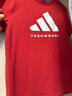 阿迪达斯 （adidas）2025新款短袖儿童T恤夏季户外运动休闲百搭短袖 红+白  152 实拍图