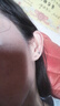 Lnieer999足银栀子花耳钉女2024新款耳环养耳洞睡觉免摘螺丝拧扣银耳饰 【999足银】栀子花小号一对 实拍图