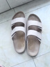 爱步（ECCO）勃肯鞋女 平底外穿凉拖鞋 软底运动沙滩鞋  科摩206823 HL 石灰色20682302378 38 实拍图