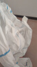一次性防护服无纺布连体带帽防尘工作服猪场养殖场喷漆隔离衣定制 促销款连脚防护服加厚型 XL 实拍图