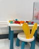 星涯优品儿童玩具积木桌大颗粒多功能游戏学习桌拼装男女孩3-6岁生日礼物 实拍图
