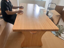 晶耀客厅实木双层大长书桌家用长条桌办公桌休闲写字桌沙发多人学习桌 实木书桌200*80*75*5cm 标准款 实拍图