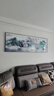 瑞尚（RUISHANG） 新中式客厅装饰画大气山水画横版沙发背景墙画挂画轻奢晶瓷壁画 流水生财 210*70/铝合金边框+晶瓷面 实拍图