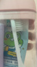 易旅旅行洗漱杯套装 牙膏牙刷漱口杯三合一套装便携出差旅行 粉色 实拍图