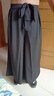 左斯客冰丝阔腿裤男夏季薄款宽松直筒垂感九分裤潮夏裙裤中国风休 黑色 1612阔腿裤冰丝 XL 实拍图