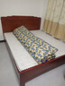 千禧盛世实木床金花梨木仿古双人床中式雕花大床古典卧室家具 实木床+全棕薄垫 1.8*2.0m【全榫卯款】 实拍图